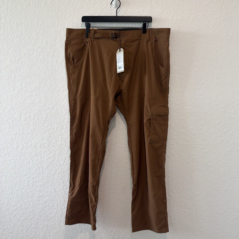 Prana NWT Stretch Zion Slim Pant II 40x30 Color Sepia Tapered Leg Slim Fit Hike